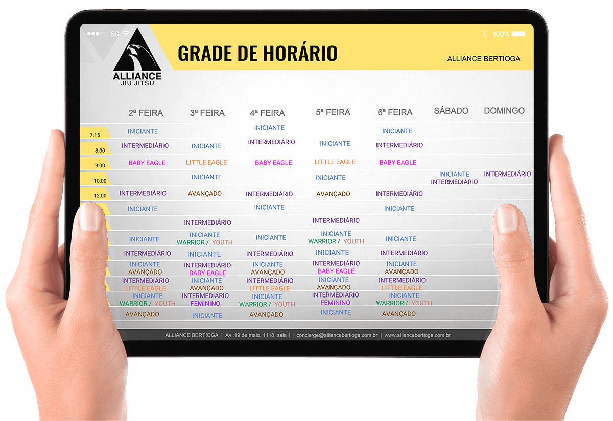 Alliance Jiu Jitsu Bertioga - Horários